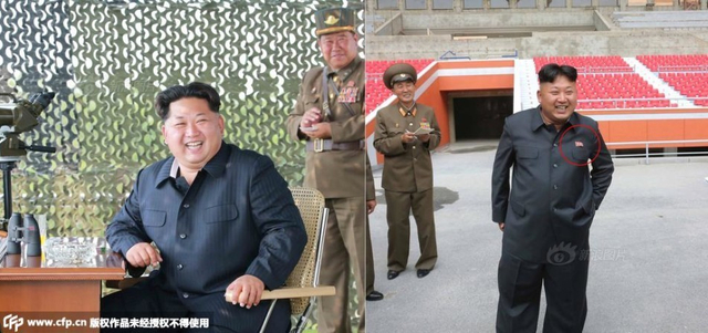 韩媒称金正恩不再佩戴金日成金正日徽章