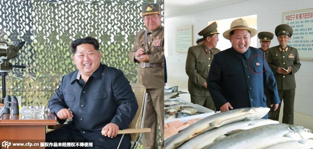 金正恩不再佩戴金式徽章