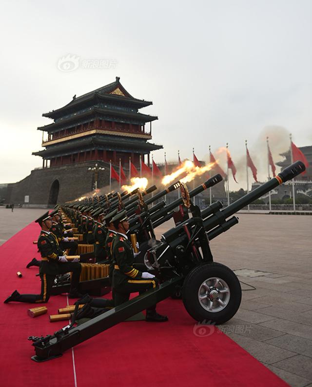 北京举行抗战胜利阅兵预演 3.5万人现场观看