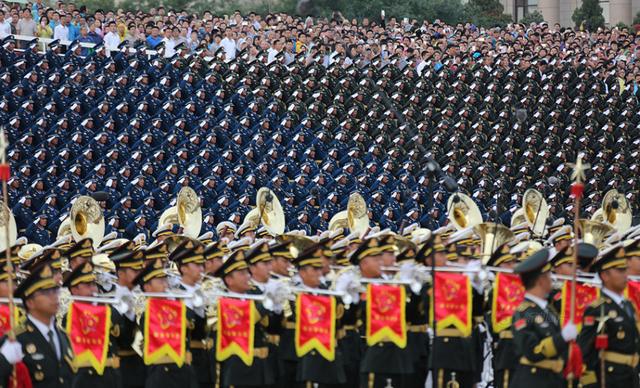 北京举行抗战胜利阅兵预演 3.5万人现场观看