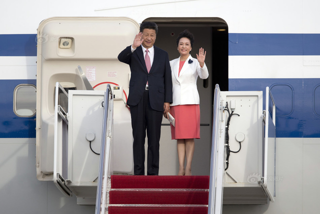 习近平抵达华盛顿