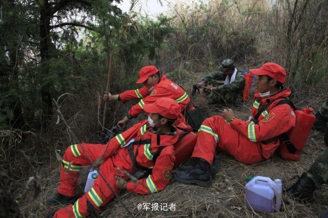 云南森林火灾烧到昆明 军队出动灭火