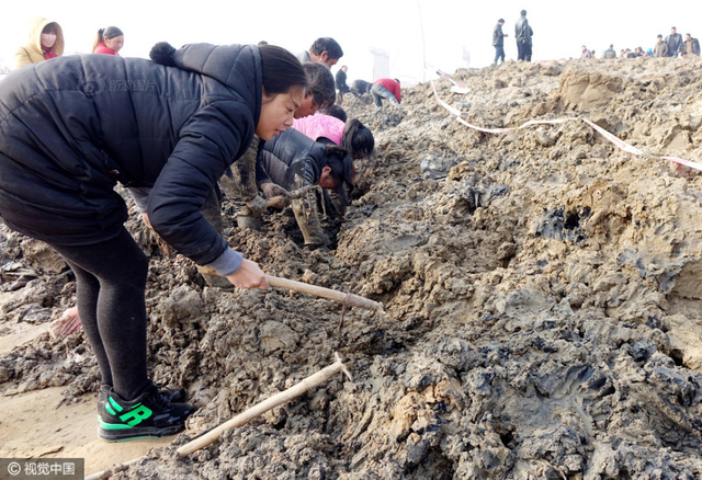 河岸现古钱币村民挖宝 或有民国走私沉船