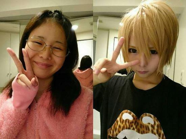 女子靠神化妆变身美少女爆红 卸妆后惊人