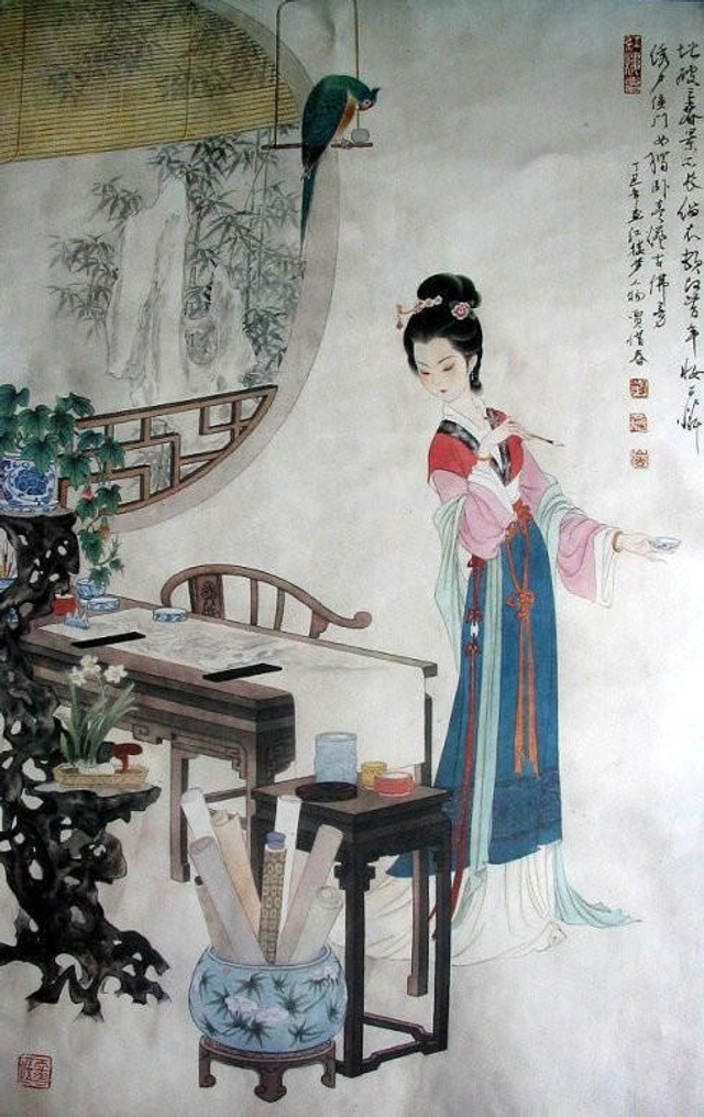 【文化典藏】惜春作画 (来自:马宝林的博客)