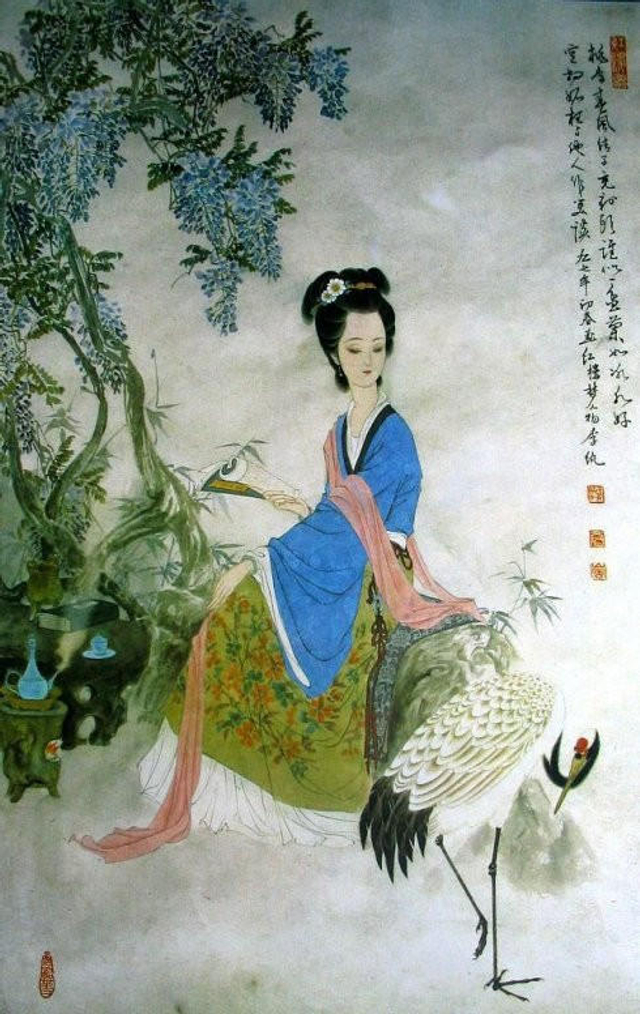 【文化典藏】李纨观鹤 (来自:马宝林的博客)