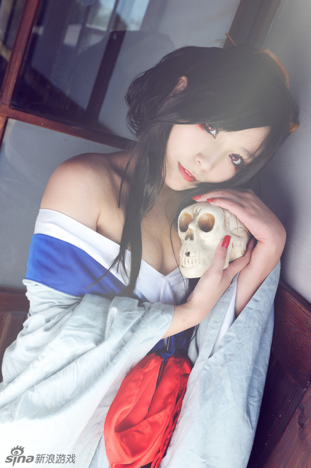 地狱少女 性感骨女cosplay 新浪图片