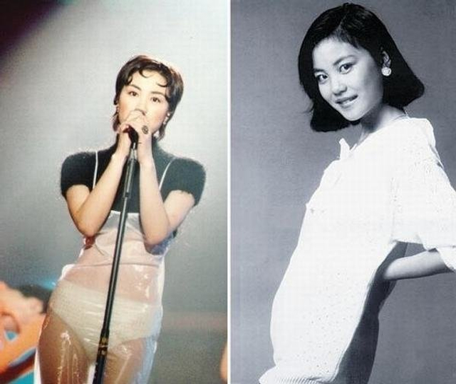 王菲早期照片曝光 清纯小圆脸造型