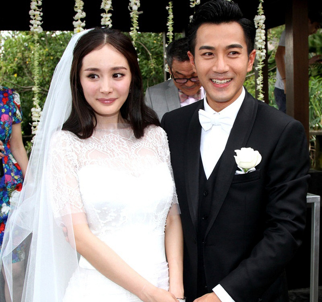 Angelababy曝光巨钻婚戒 明星