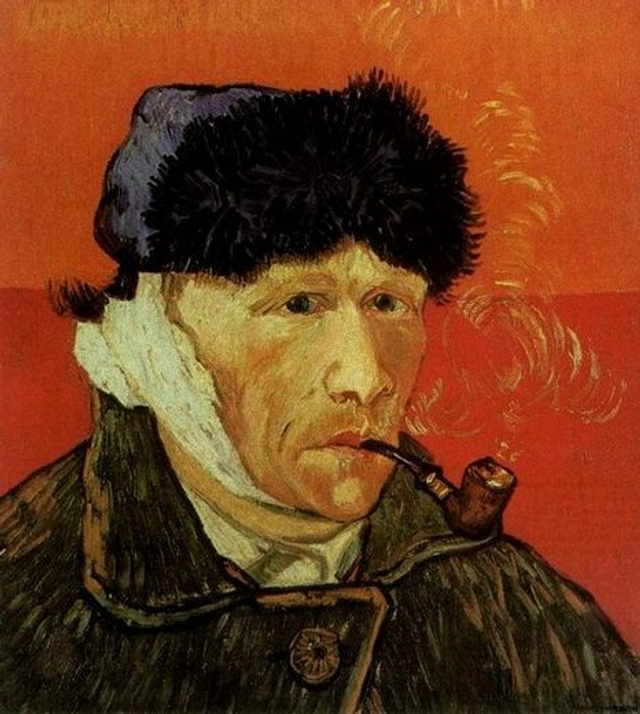 割耳后的自画像