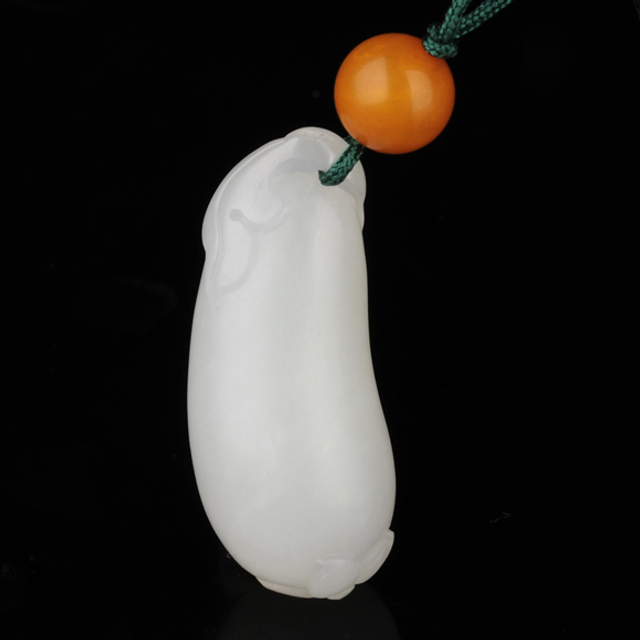 7瓜 材质：新疆和田玉籽料白玉