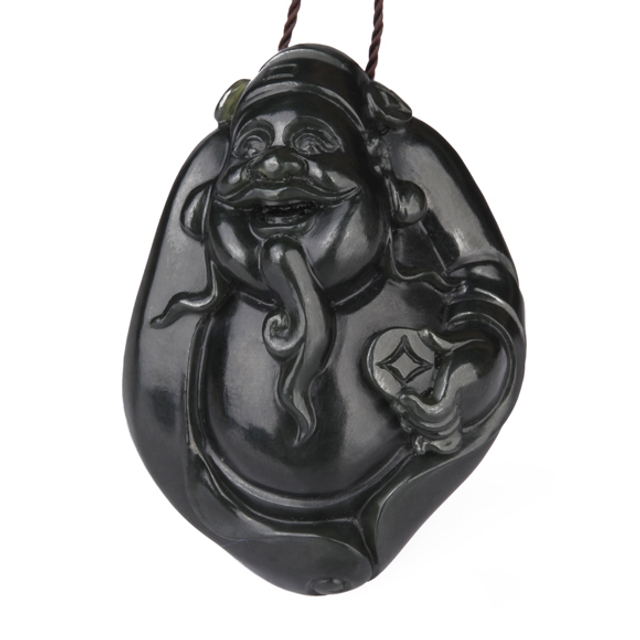 22财神 材质：新疆和田玉籽料青玉