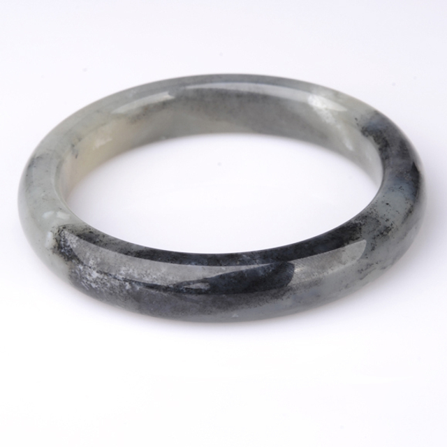 24青花圆镯 材质：新疆和田玉