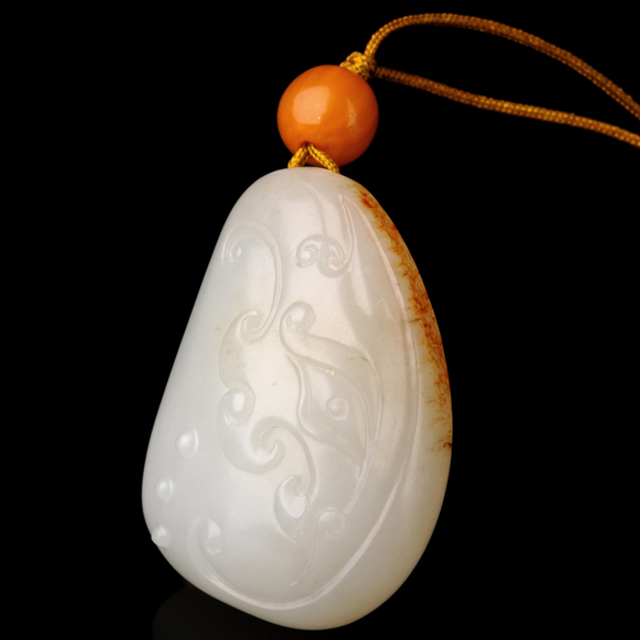 27博古牌 材质：新疆和田玉籽料白玉