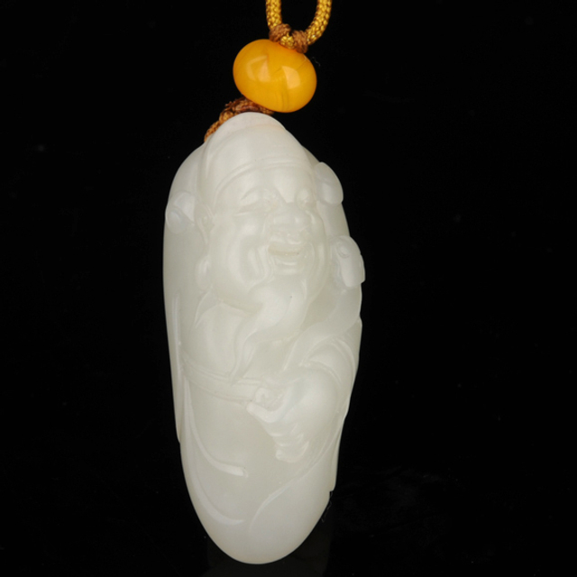 28福星 材质：新疆和田玉籽料白玉