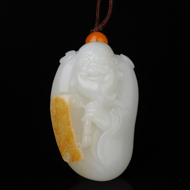 43　金榜题名　材质：新疆和田玉籽料