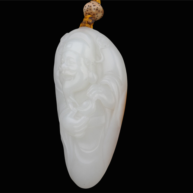 55财神 材质新疆和田玉籽料白玉 RMB58,000