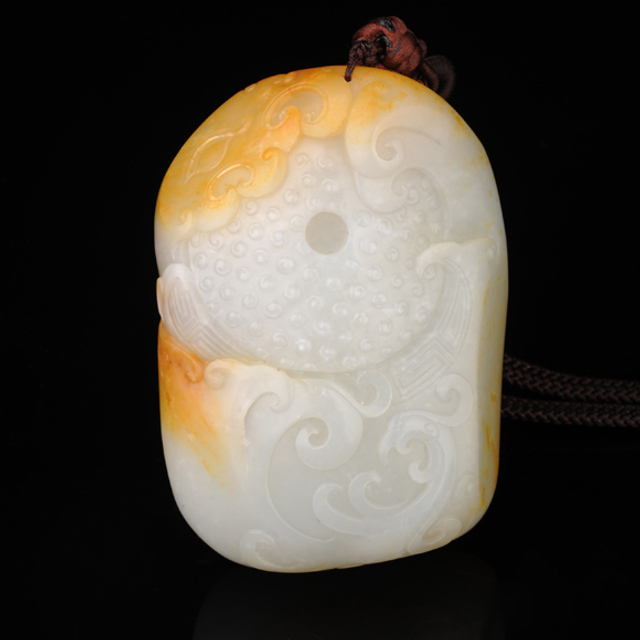 142　博古把件　材质：新疆和田玉籽料白玉