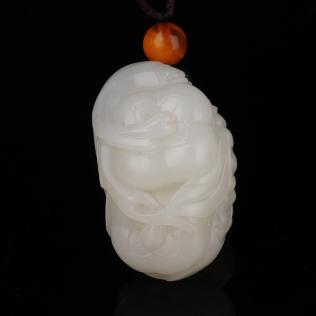 153事事如意 材质：新疆和田玉籽料白玉