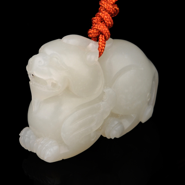 175貔貅 材质：新疆和田玉籽料白玉