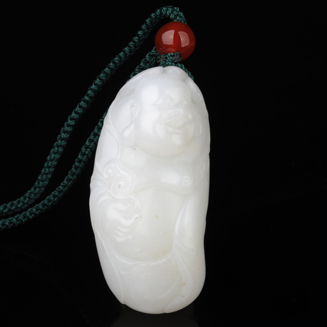 198　弥勒　材质：新疆和田玉籽料白玉