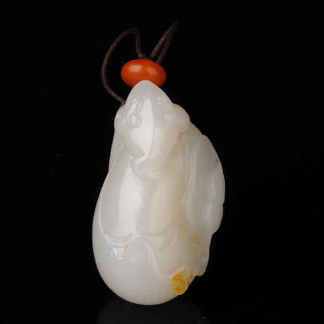 250腰缠万贯 新疆和田玉籽料白玉 无底价