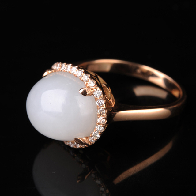 269 女士戒指 和田玉籽料白玉ＲＭＢ：5,000