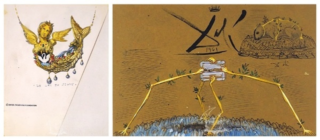 达利设计的超现实主义珠宝