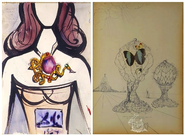 达利设计的超现实主义珠宝