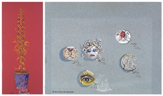 达利设计的超现实主义珠宝