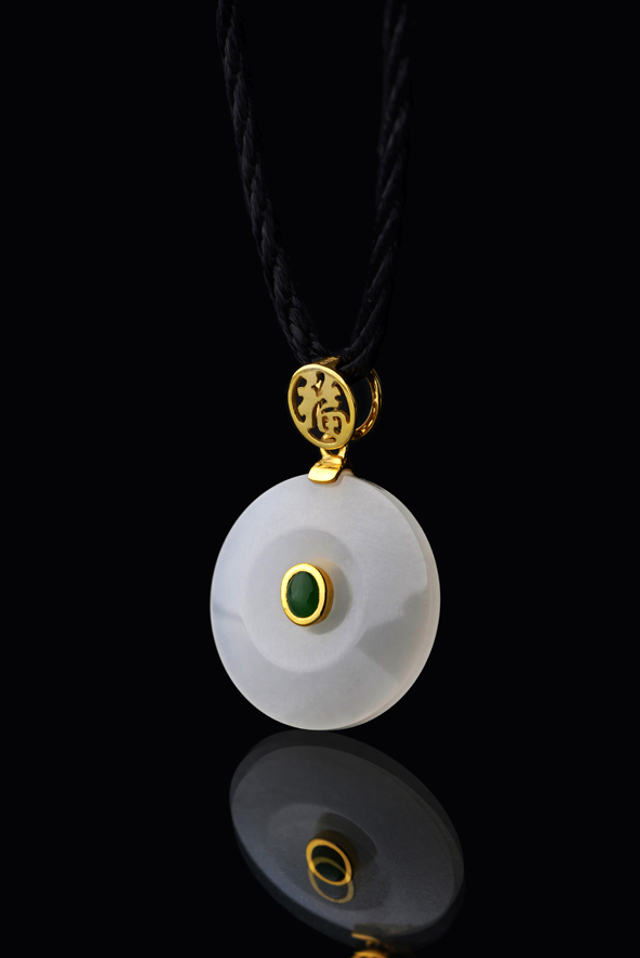 5065 金镶玉平安扣