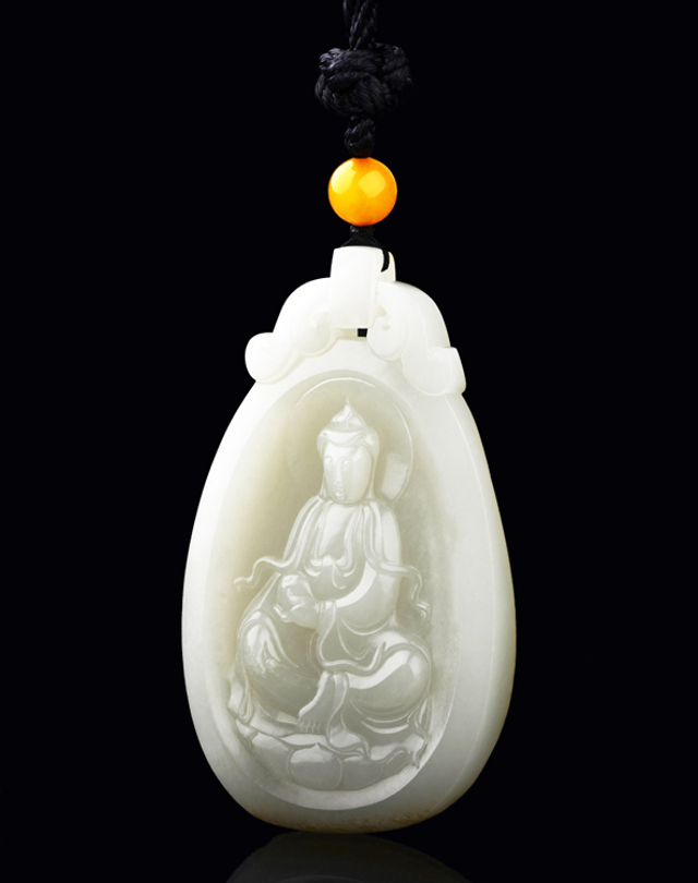 5076 籽料观音牌