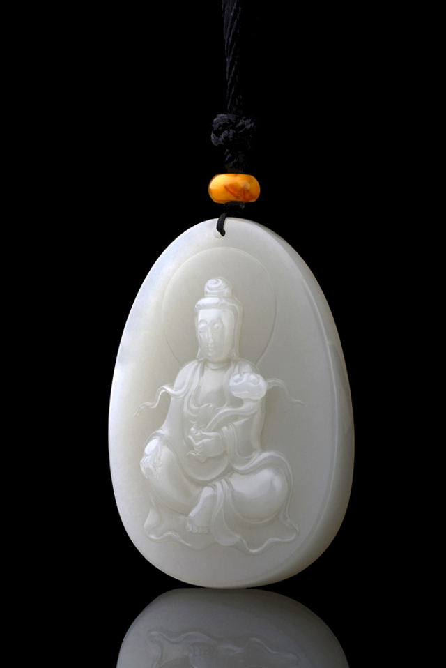 5114 籽料观音牌