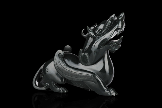 5115 青玉籽料貔貅