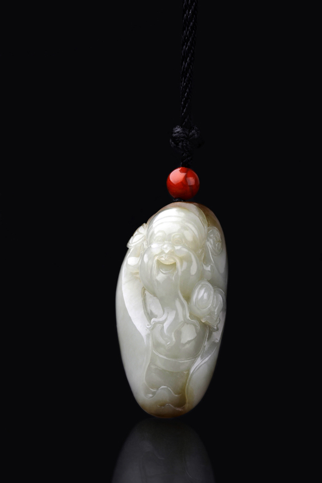 5124 籽料财神挂件