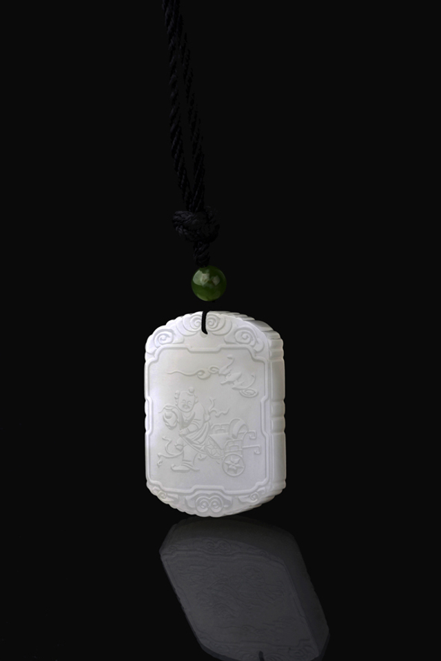 5133 和田玉通灵宝玉牌