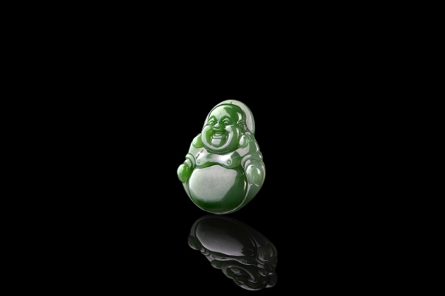 5178 和田碧玉笑佛佩