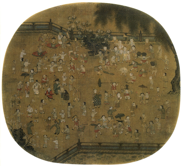 南宋  百子图  克利夫兰美术馆