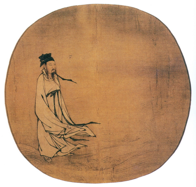 南宋  吕洞宾渡海图  波士顿美术馆