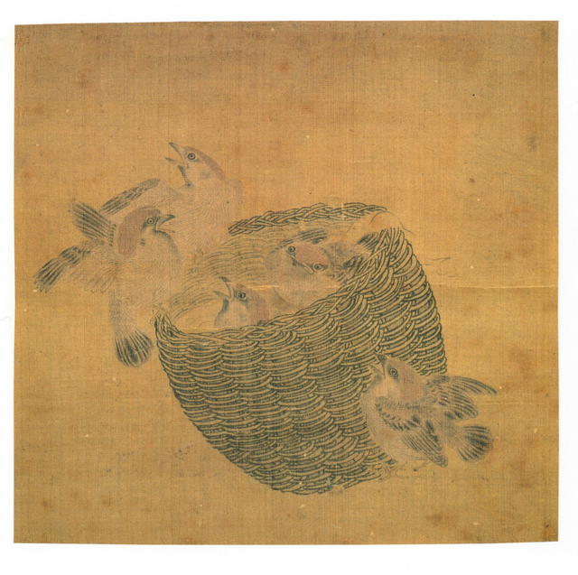 宋汝志  笼雀图  东京国立美术馆  重文