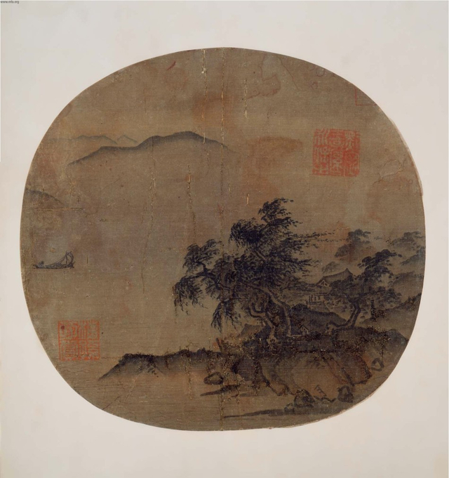 夏圭  风雨山水  波士顿美术馆