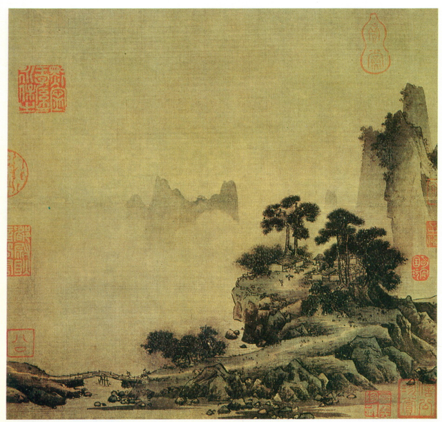 阎次于  山村归骑图  弗利尔美术馆