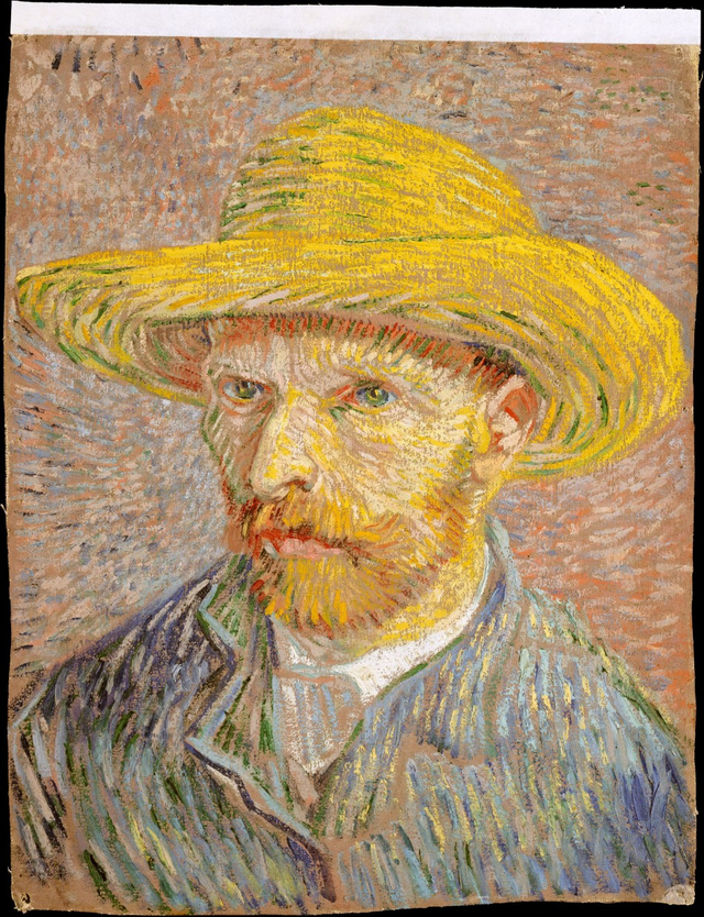 Self-Portrait with a Straw Hat