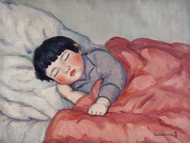 儿睡_1929年_布面油画_
