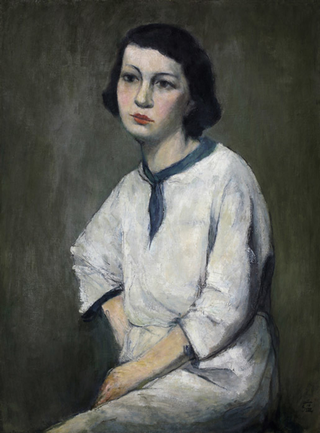 唐蕴玉 同学M君 布面 油画  79×59cm