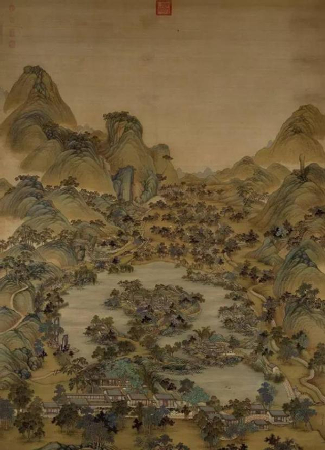 清 冷枚 避暑山庄图轴