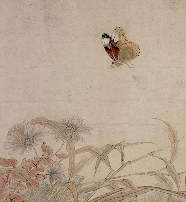 宋 赵昌 写生蛱蝶图卷