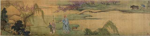 《春耕草堂图》（局部）禹之鼎 清