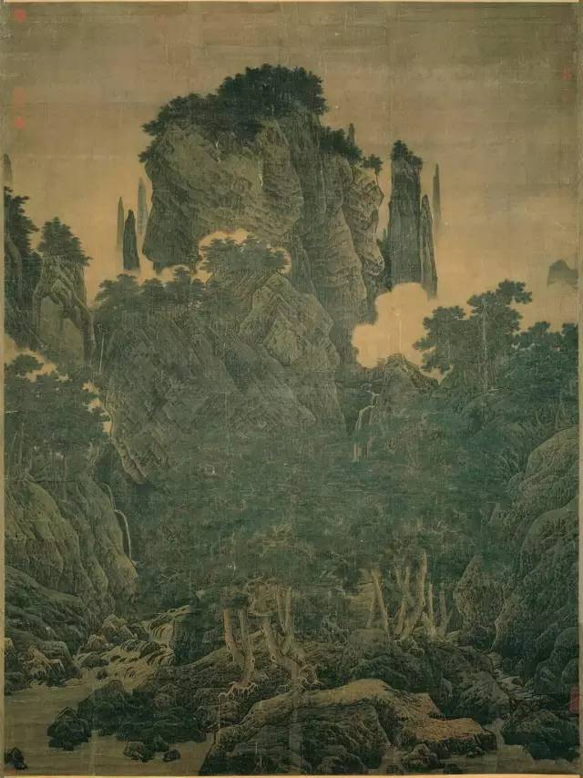 《万壑松风图》宋 李唐