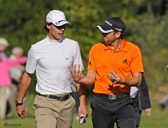 球手加西亚和纳达尔交流